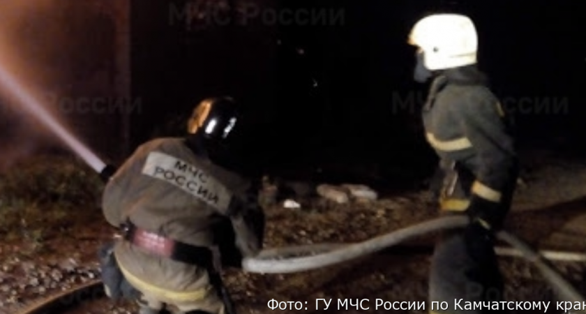 В Елизовском районе сгорела очередная баня