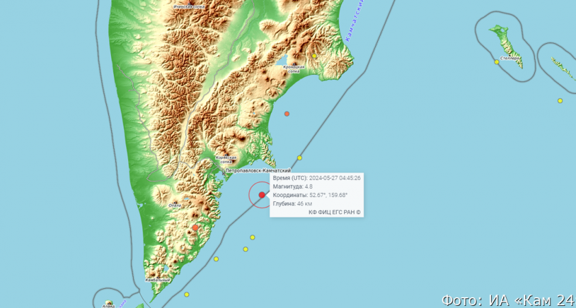 Петропавловск-Камчатский ощутимо тряхнуло второй раз за день