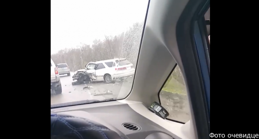 На Камчатке в Елизовском районе произошла жесткая авария (видео)