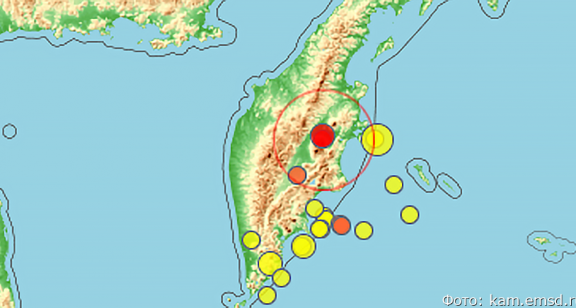 В Усть-Камчатском районе произошло землетрясение магнитудой 3,7 балла