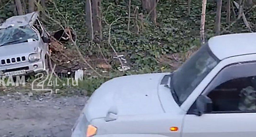 В аварии с вылетевшей с дороги машиной в Усть-Большерецком районе пострадали три человека