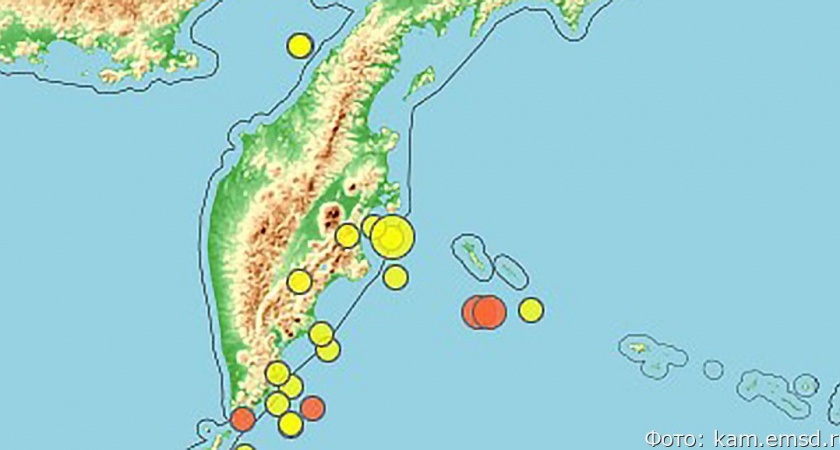 У берегов Камчатки за ночь произошло 3 землетрясения