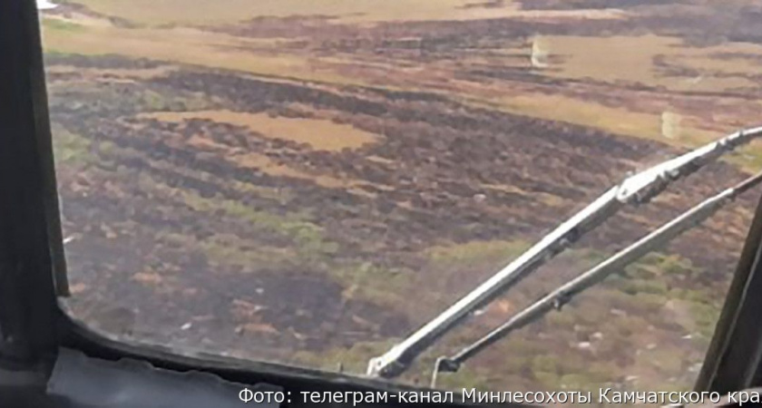 На Камчатке в Пенжинском районе пожар охватил 370 гектаров леса