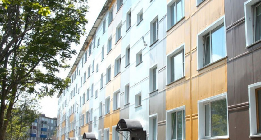 Pемонт фасадов многоквартирных домов по «красной линии» ведется в столице Камчатки