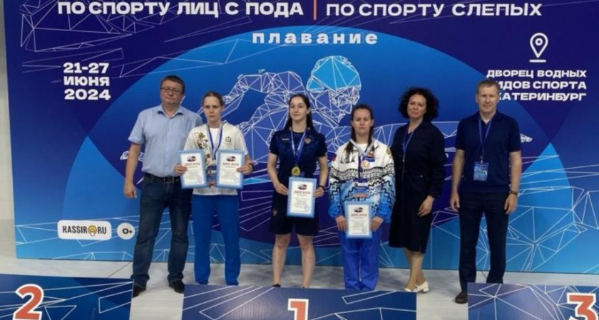 Спорт слепых: Анастасия Широченкова в призовой тройке в соревнованиях по плаванию на кубке России