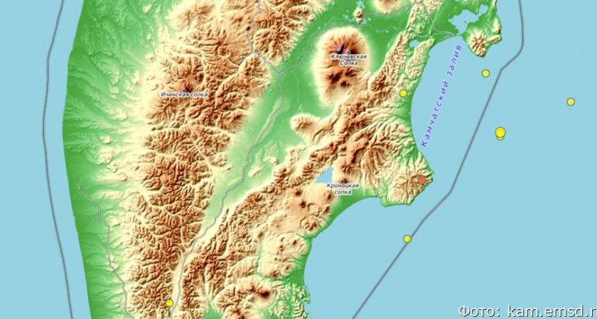 Рядом с Усть-Камчатском этой ночью произошло землетрясение
