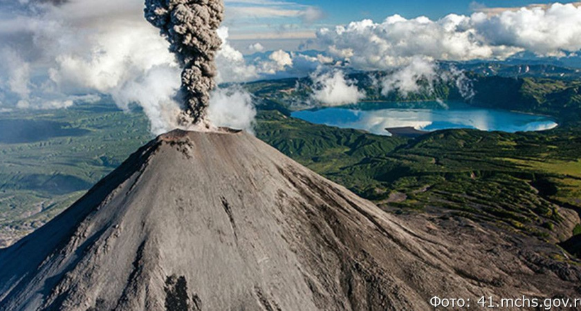 На Камчатке Милковский округ может присыпать вулканическим пеплом