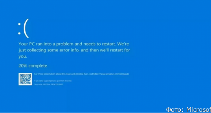 Во всём мире произошёл сбой в работе систем Windows