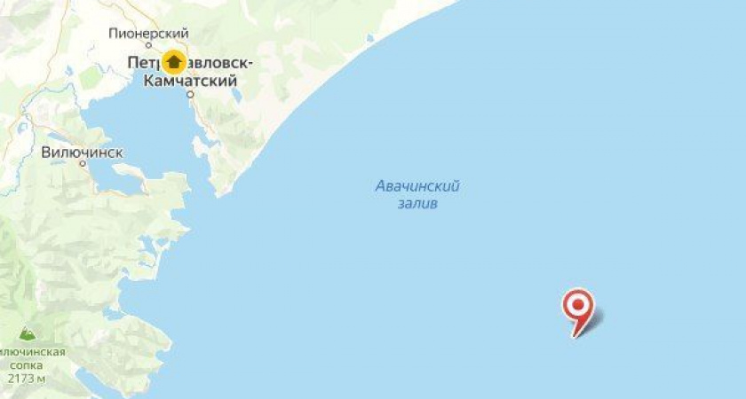 Ощутимое землетрясение зафиксировали у берегов Камчатки