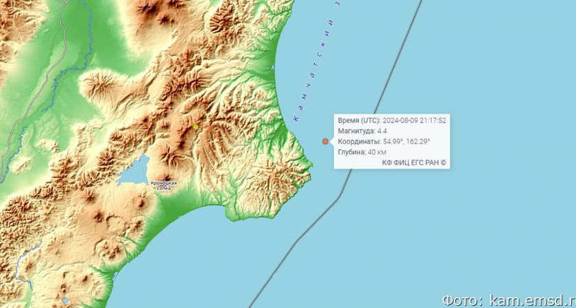 На Камчатке произошло неощущаемое землетрясение