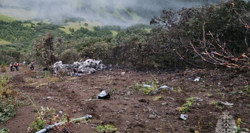 Поисково-спасательная операция завершилась на месте крушения Ми-8Т