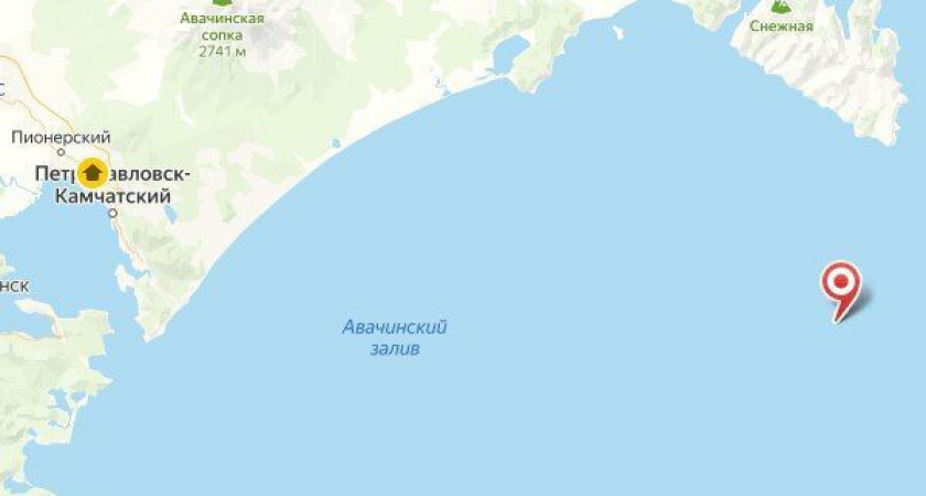 Землетрясение магнитудой 4,4 произошло у берегов Камчатки