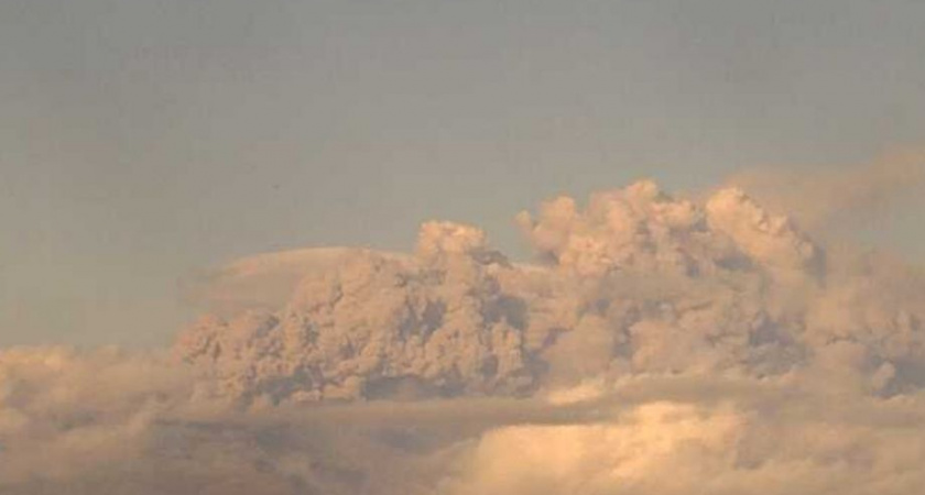 Вулкан Шивелуч на Камчатке выбросил заряд пепла на 3,5 километра