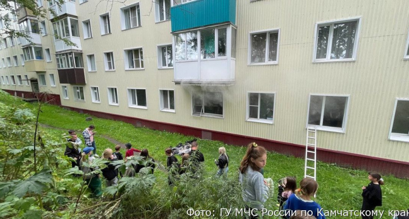 В Петропавловске-Камчатском горела квартира (видео)