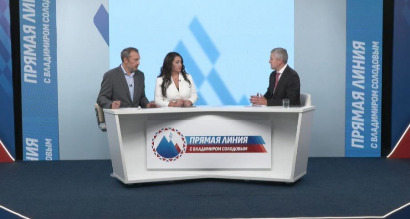 Губернатор Солодов в студии Прямой линии: Важный момент когда нужно сверить часы с жителями Камчатки