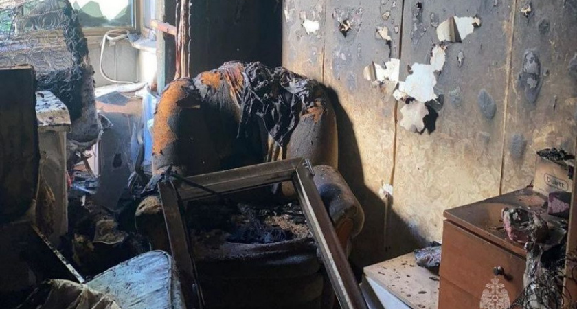 Обогреватель, оставленный без присмотра, стал причиной пожара в Петропавловске