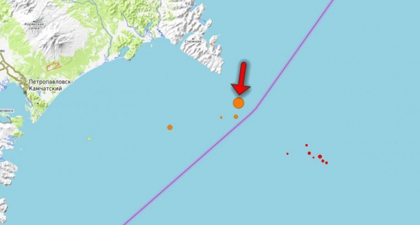 Землетрясение магнитудой 5,2 зафиксировано в Авачинском заливе