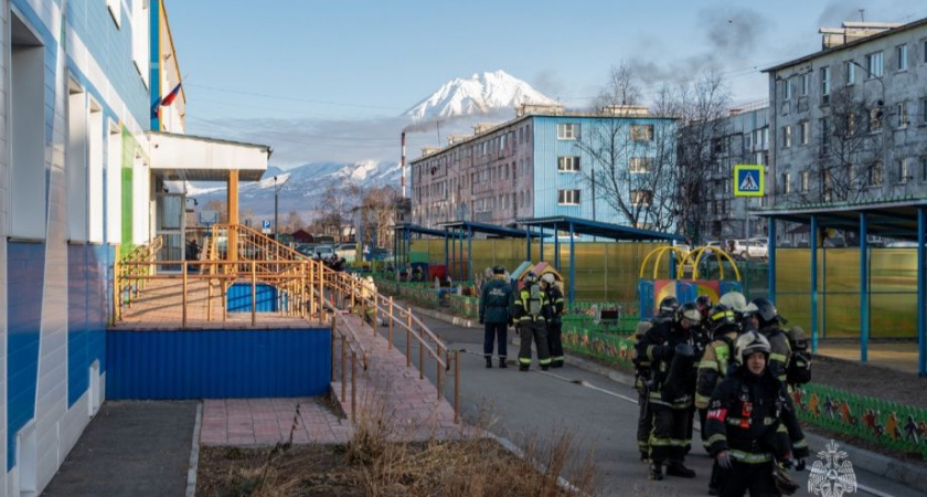 На 26 км на Камчатке загорелся детский сад