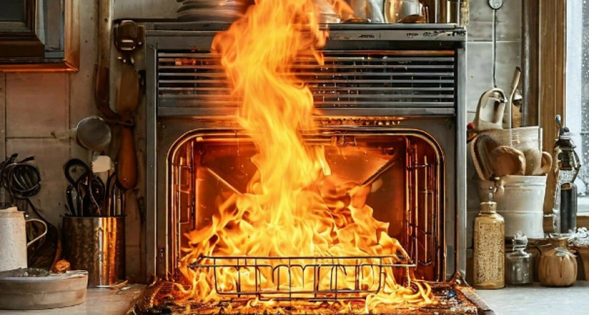 На Камчатке пожарным целый час пришлось тушить огонь в двухкомнатной квартире