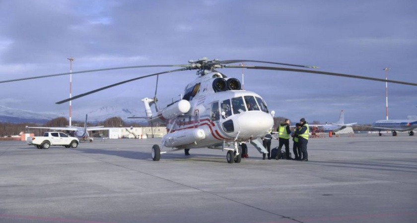 Новый пассажирский Ми-8 встретили 10 февраля на Камчатке