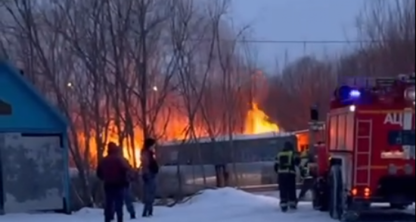 Пожарные тушили гараж на Академика Королева в столице Камчатки