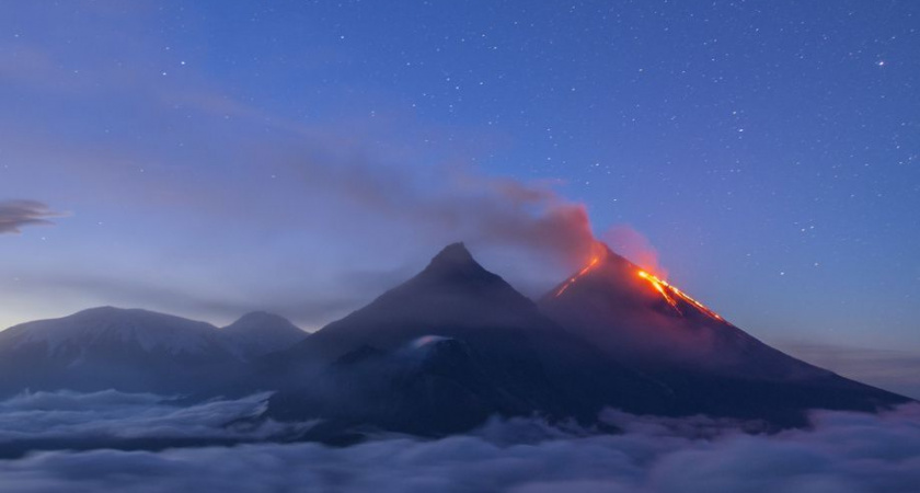 Повышена угроза извержения вулкана Ключевской на Камчатке