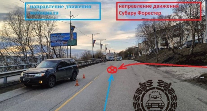 От серийной нарушительницы ПДД в столице Камчатки пострадал мотоциклист