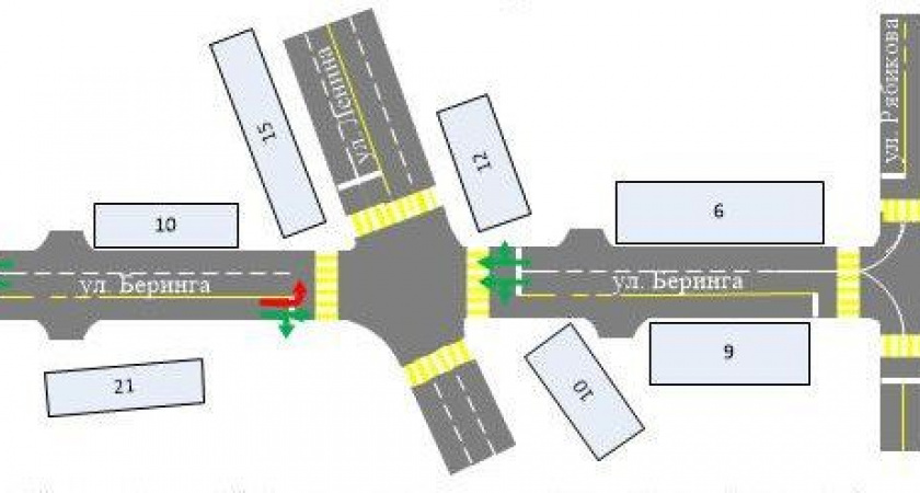 В городе Елизово на Камчатке изменилась схема движения 