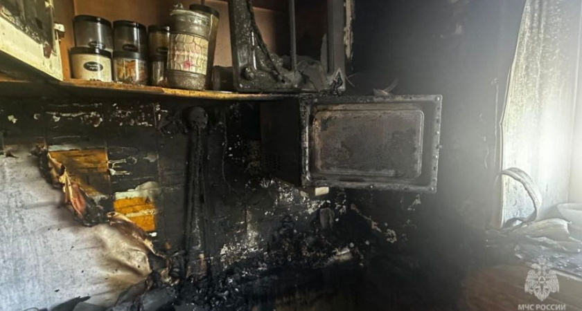 В Елизово из-за короткого замыкания выгорела квартира 