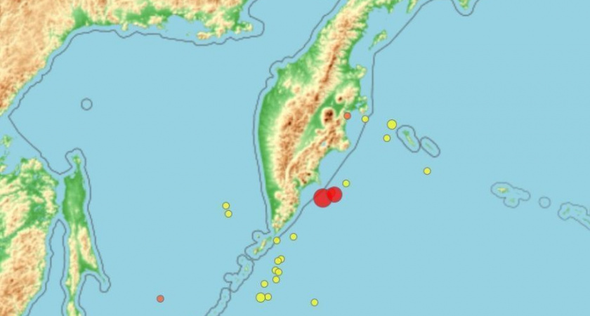 Землетрясение магнитудой 7,2 сотрясло восточное побережье Камчатки (обновляемая)