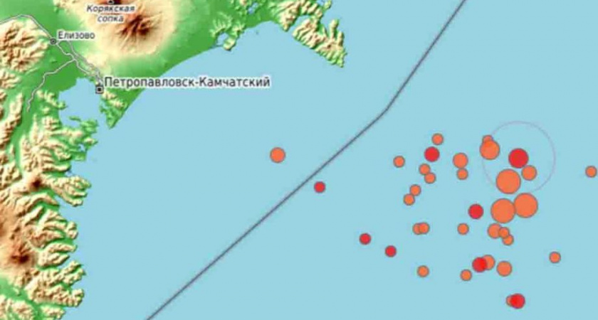 Порядка 30 землетрясений произошло на Камчатке за один вечер