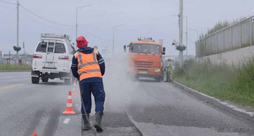 Рекордные объемы дорожного ремонта выполняют в Петропавловске-Камчатском