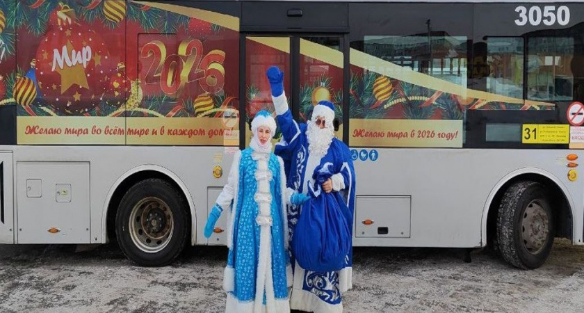 В Петропавловске-Камчатском на маршруты вышли новогодние автобусы