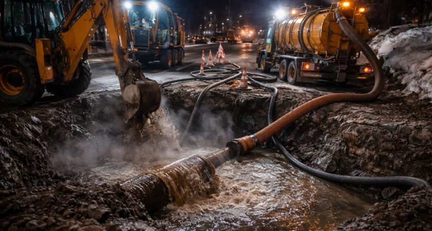 Камчатский водоканал за сутки устранит аварию у ФОКа Звёздный в Петропавловске