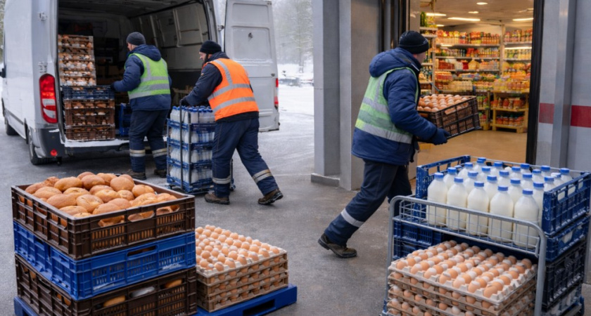 На Камчатке наладили подвоз хлеба, молока и яиц в магазины во время циклона