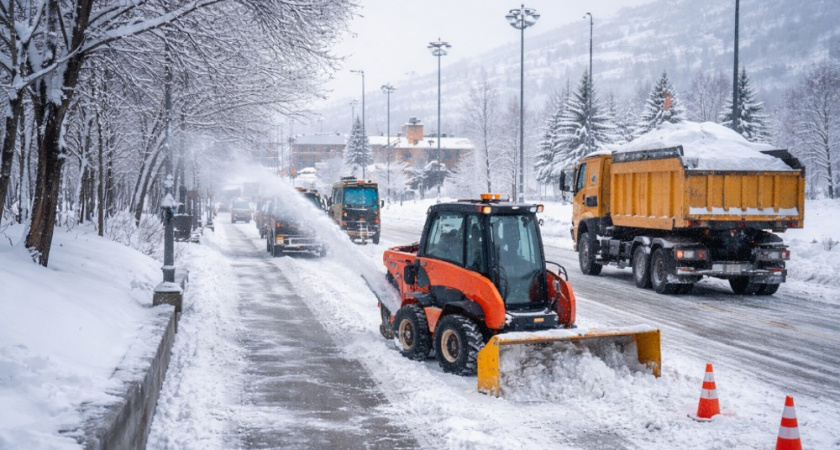 У площади «7 ветров» в Вилючинске пройдёт расчистка тротуаров от снега