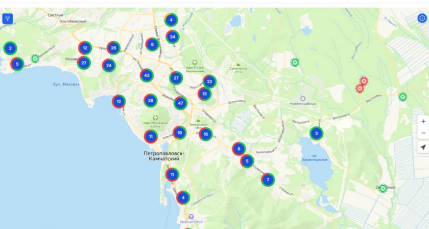 В Петропавловске-Камчатском заработала онлайн-карта контроля мусорных площадок