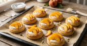 Пока персики не отошли - делаю вкусно: сметана и слоеное тесто - через 20 минут пироженки готовы 