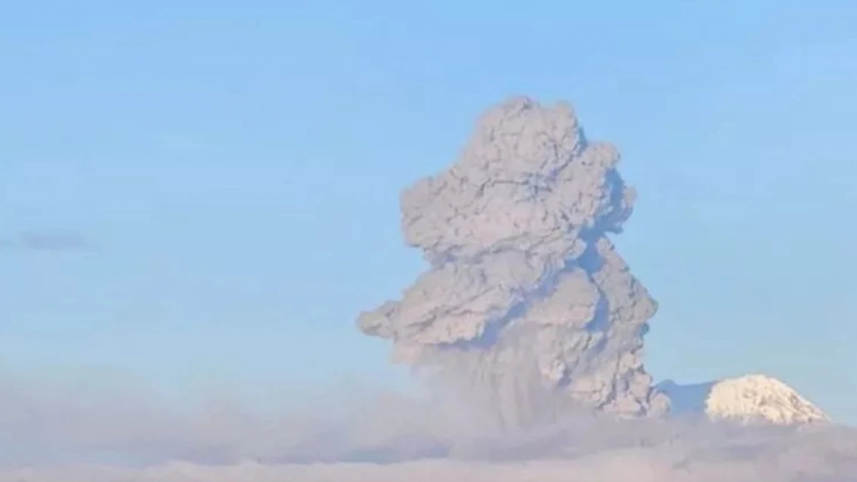 Недавний выброс на Шивелуче засыпал пеплом село Ивашка