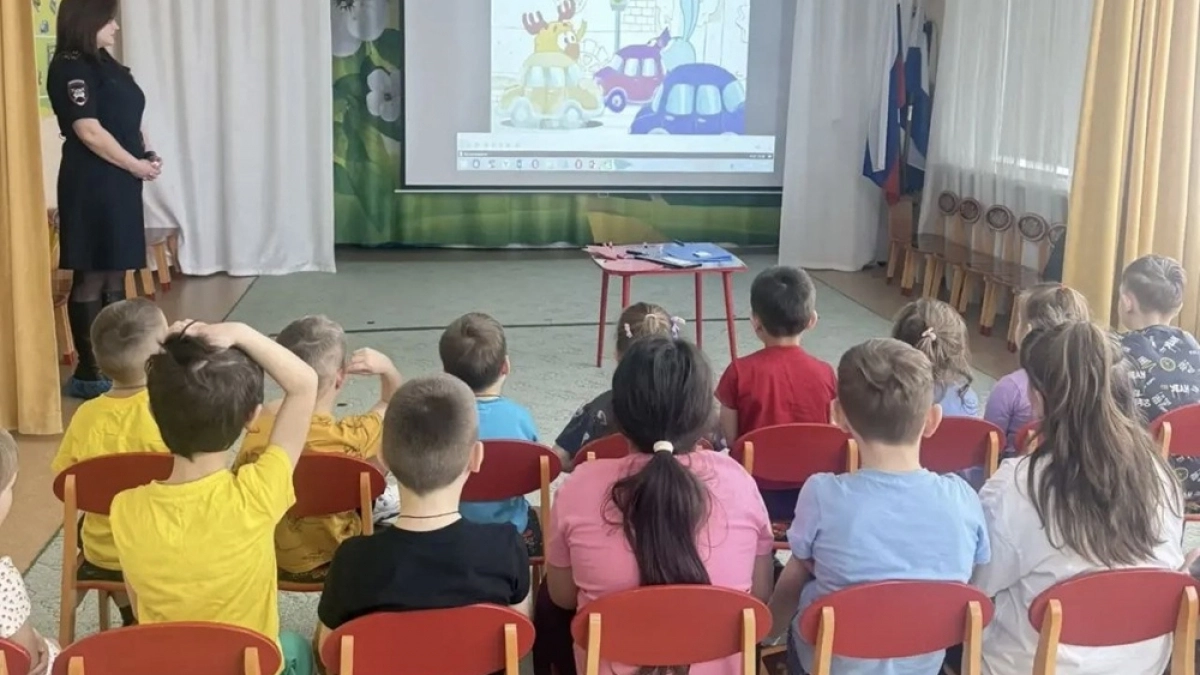 В елизовском детском саду инспекторы научили детей правилам дорожного движения