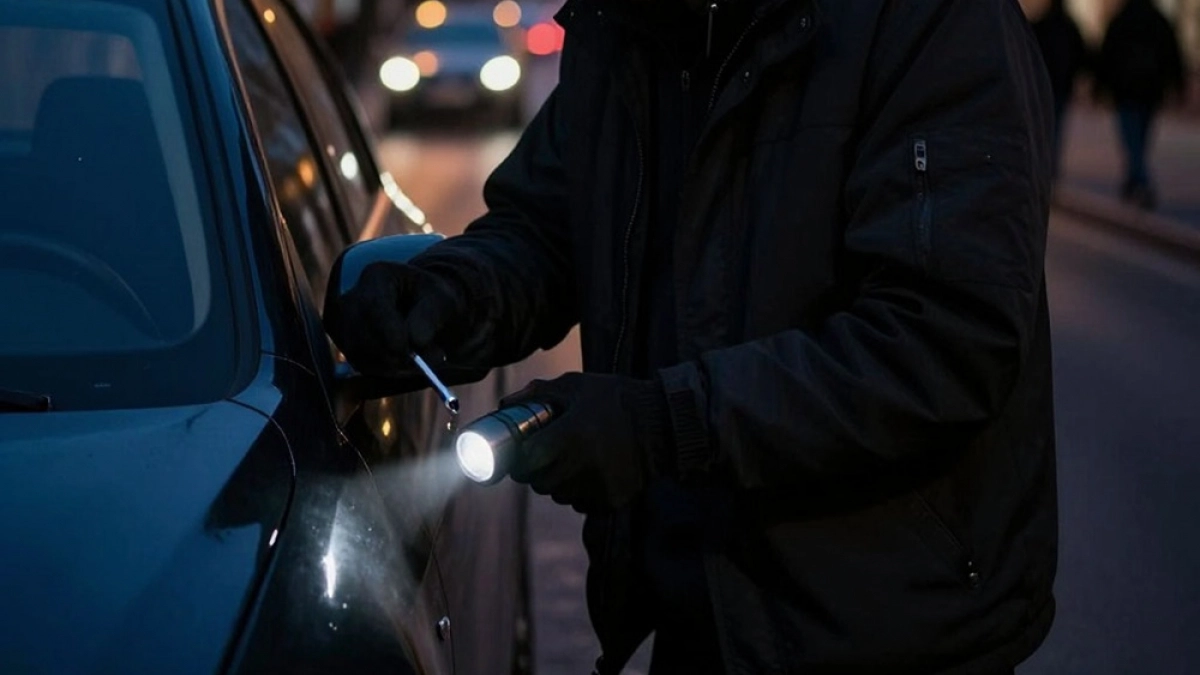 В Петропавловске-Камчатском молодой человек обчистил чужую иномарку на стоянке