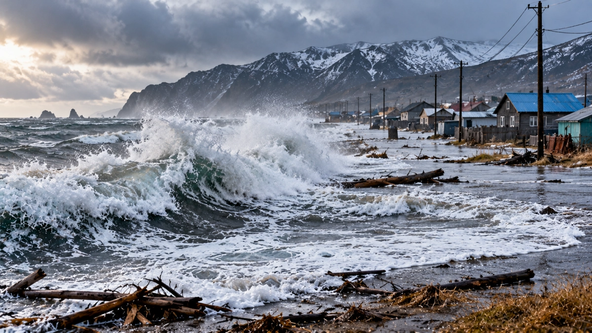 На Камчатке 28 октября морская вода может затопить участки побережья